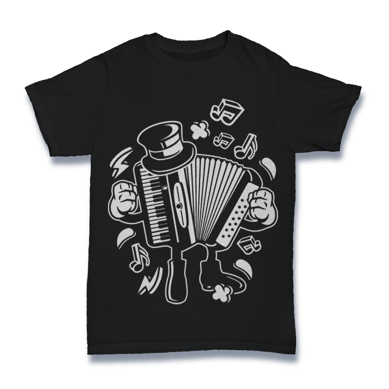 Accordion buy t shirt designs artwork