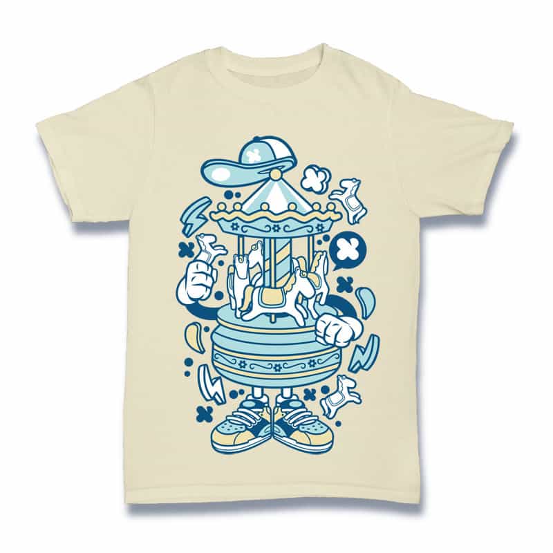 Carousel tshirt design for merch by amazon