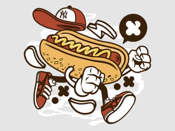 Hot dog vector t-shirt design