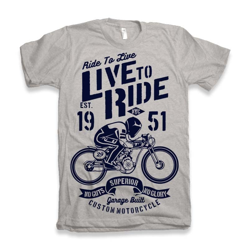 live to ride t shirt