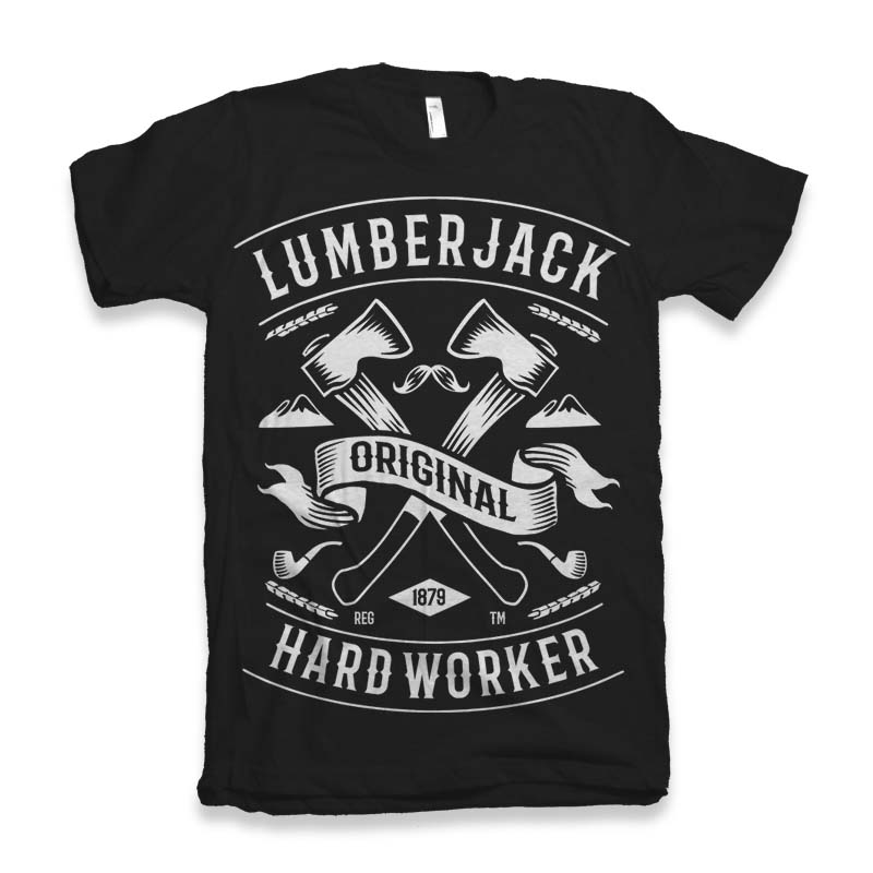 Lumberjack Vector t-shirt design vector t shirt design