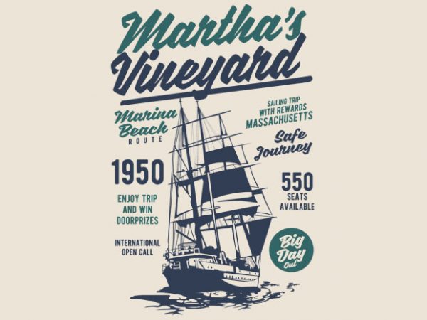 Martha_s vineyard t shirt design