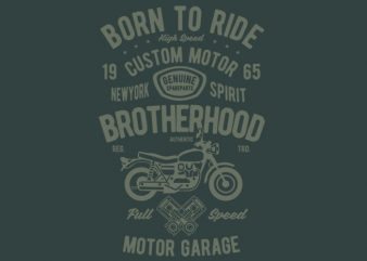 Motorcycle Brotherhood tshirt design