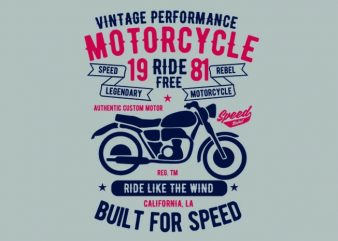 Motorcycle Ride Free t shirt design