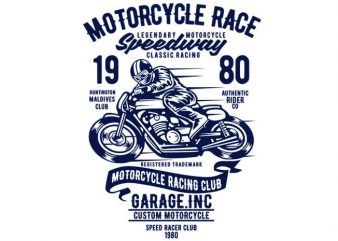 Motorcycles Race T-shirt design