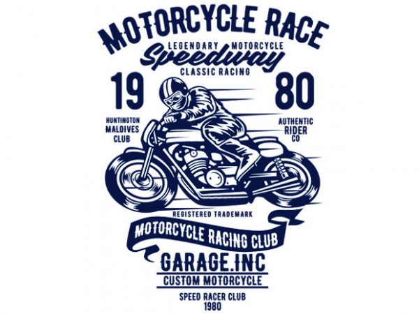 Motorcycles race t-shirt design