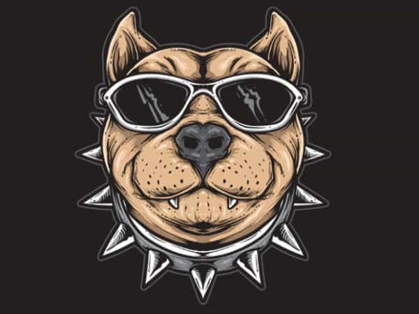 Funky dog buy t shirt design