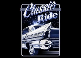 Classic Ride graphic t-shirt design