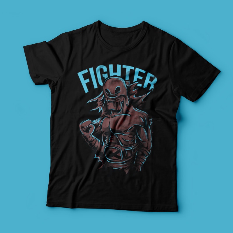 Lone Fighter buy t shirt designs artwork
