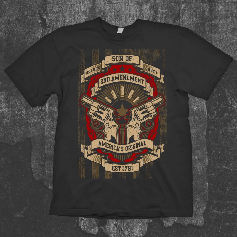 2nd Amendment tshirt design for sale