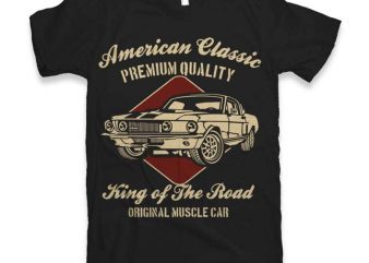 American Classic t shirt design for sale