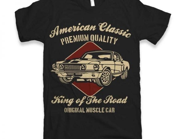 American classic t shirt design for sale