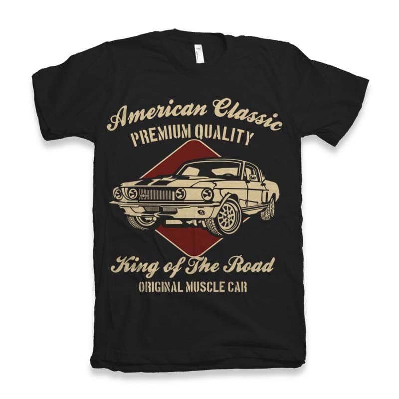 American Classic tshirt design for merch by amazon