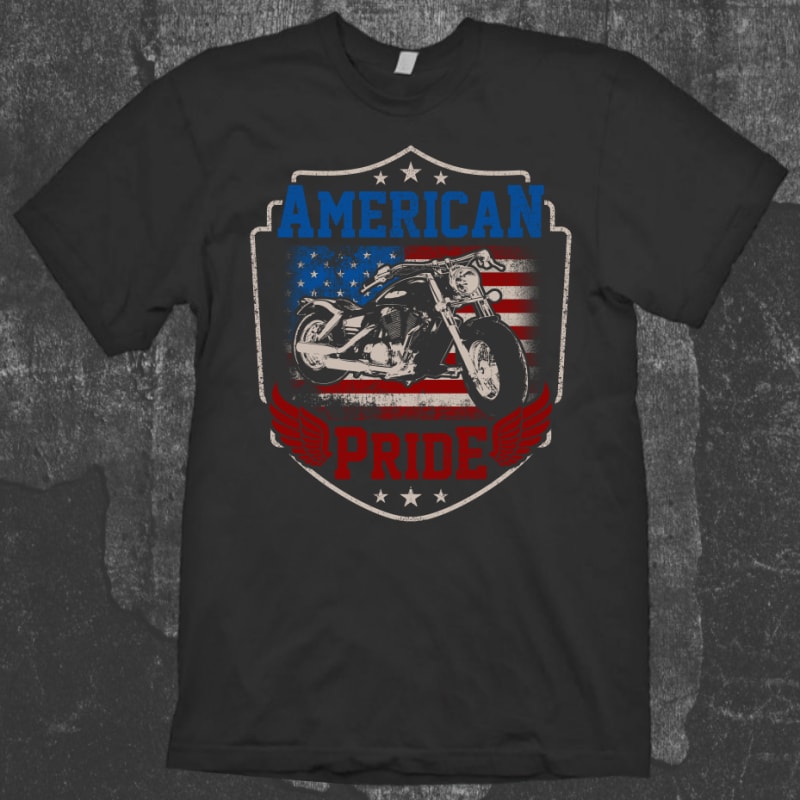 American Pride t shirt design png