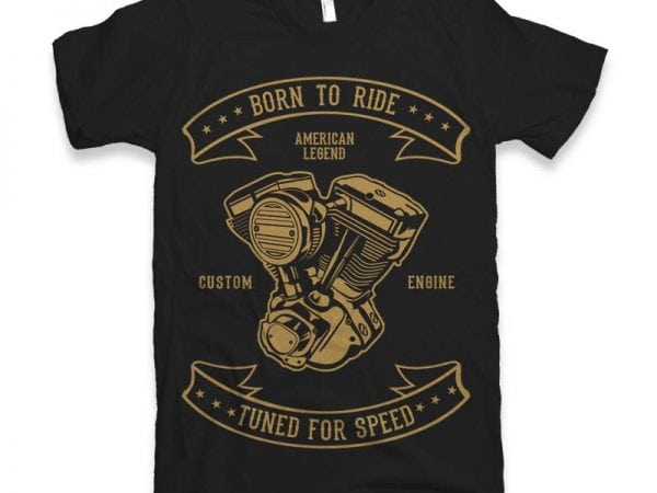 Born to ride vector t-shirt design