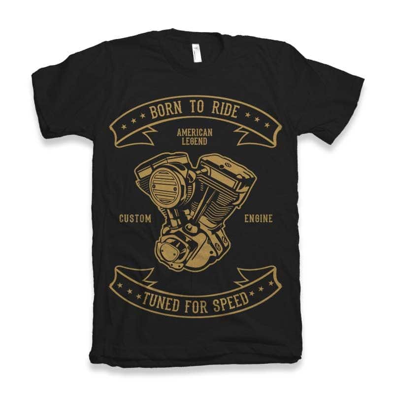 Born To Ride Vector t-shirt design t shirt designs for teespring