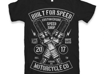 Built For Speed t-shirt design