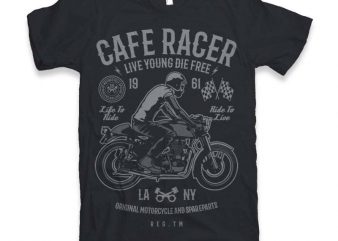 Cafe Racer t-shirt design