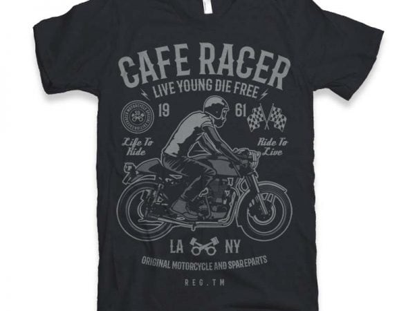 Cafe racer t-shirt design