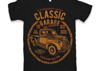 Classic Garage t-shirt design