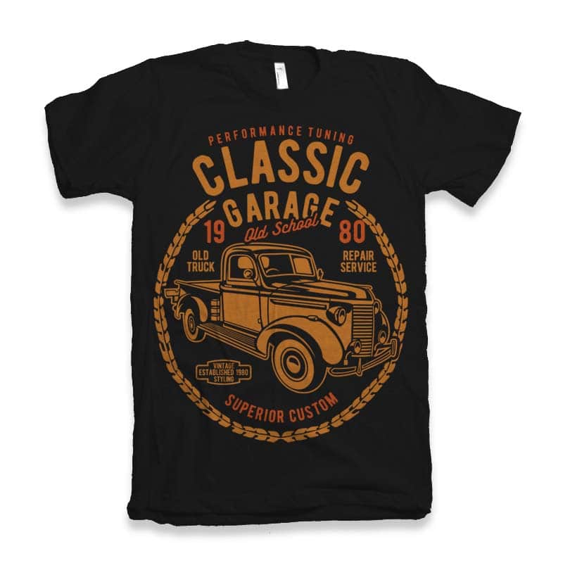 Classic Garage t-shirt design t shirt designs for teespring