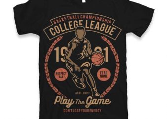 College League Vector t-shirt design