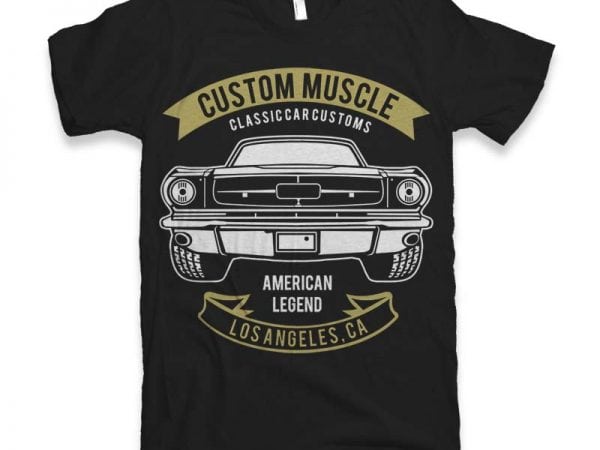 Custom muscle t-shirt design