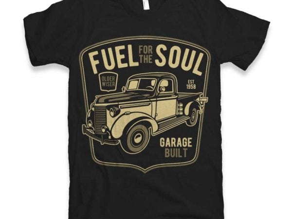 Fuel for the soul t-shirt design