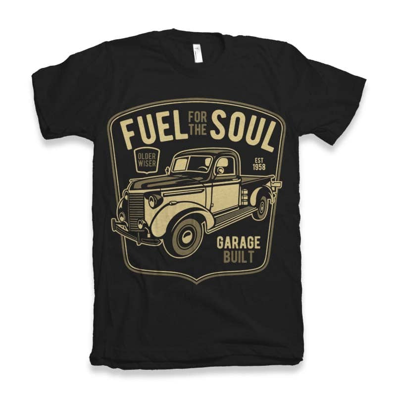 Fuel For The Soul t-shirt design tshirt design for merch by amazon
