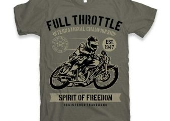 Full Throttle Vector t-shirt design