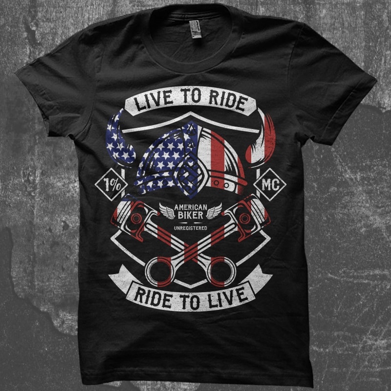 Live To Ride – Ride To Live t shirt designs for teespring