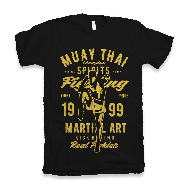 Muay Thai Tshirt design buy tshirt design