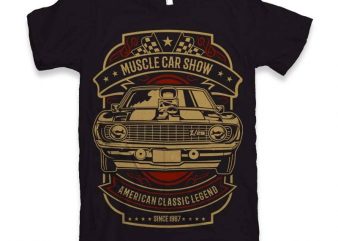 Muscle Car Show t-shirt design