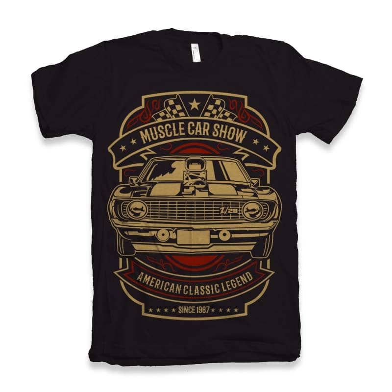 Muscle Car Show t-shirt design t shirt design graphic