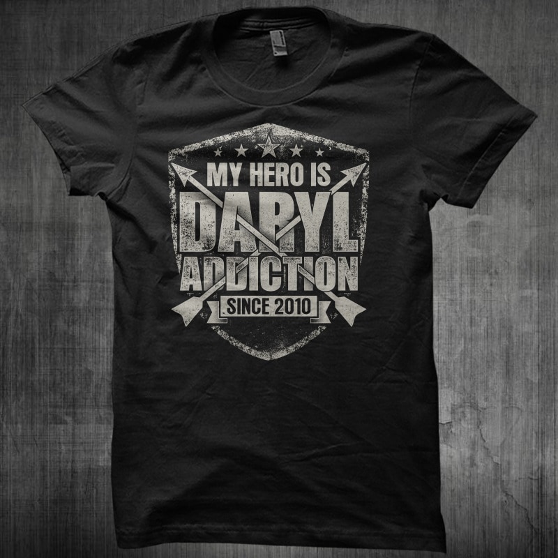My Hero Is Daryl t shirt design png