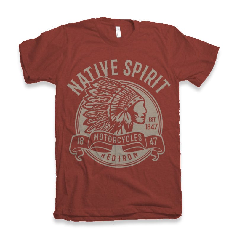 Native Spirit Vector T-shirt Design t shirt design graphic