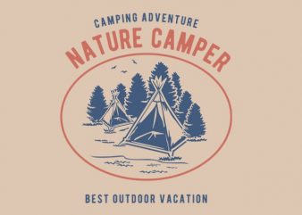 Nature Camper Tshirt design