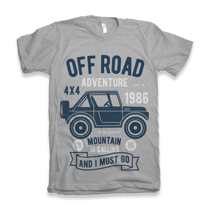 Off Road Adventure Tshirt Design buy tshirt design
