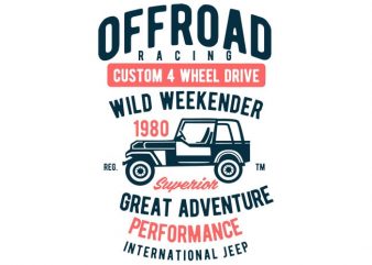 Off Road Racing T-shirt design