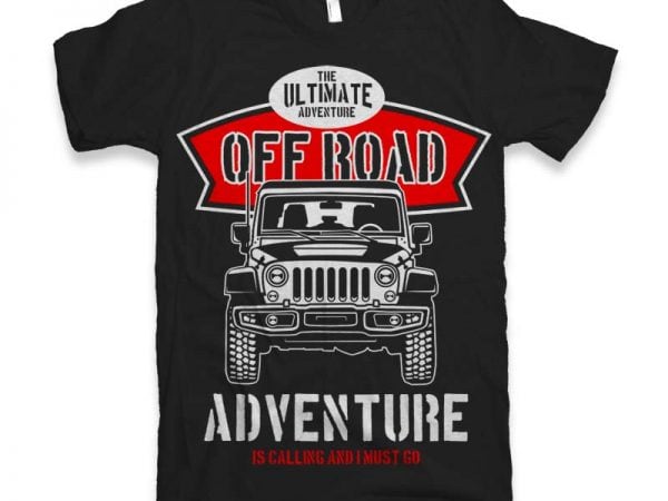 Off road t-shirt design