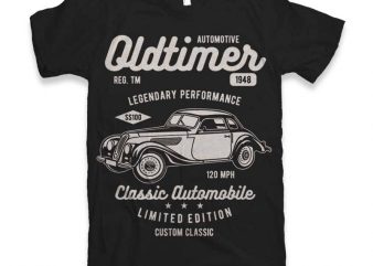 Oldtimer t-shirt design