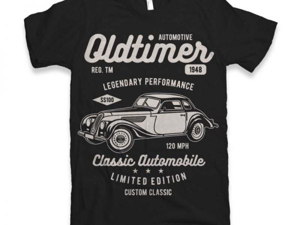 Oldtimer t-shirt design