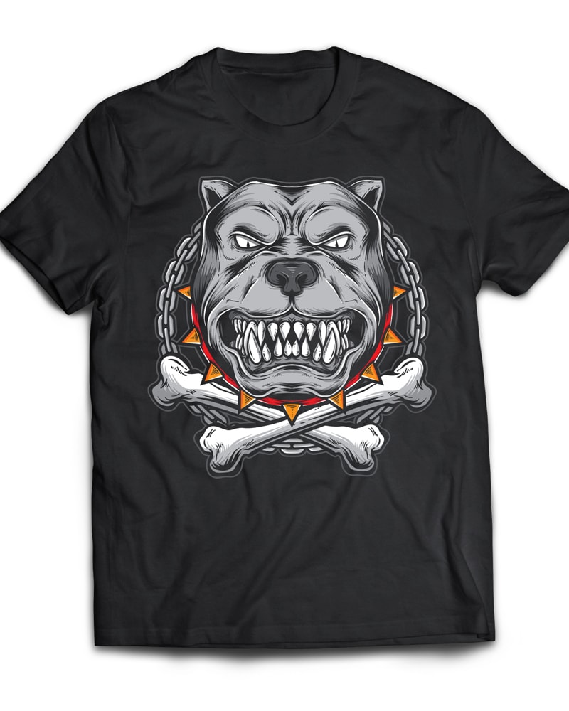 PITBULL t shirt designs for print on demand