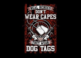 Real Heroes t shirt design to buy