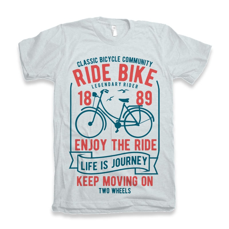 Ride Bike Vector T-shirt Design t shirt design graphic