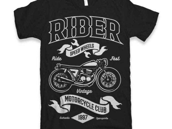 Rider vector t-shirt design