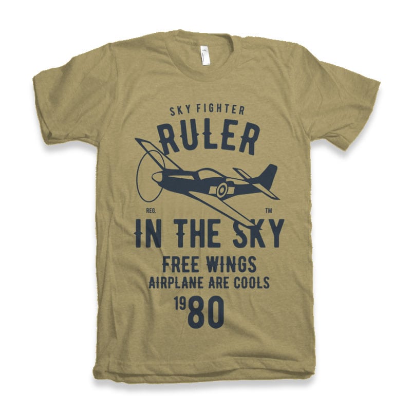 Ruler In The Sky t-shirt design tshirt design for sale