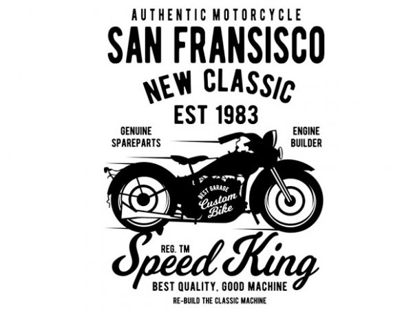 San fransisco motorcycle buy t shirt design