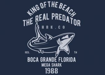 Shark Real Predator t-shirt design