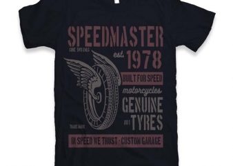 Speed Master Graphic tee design